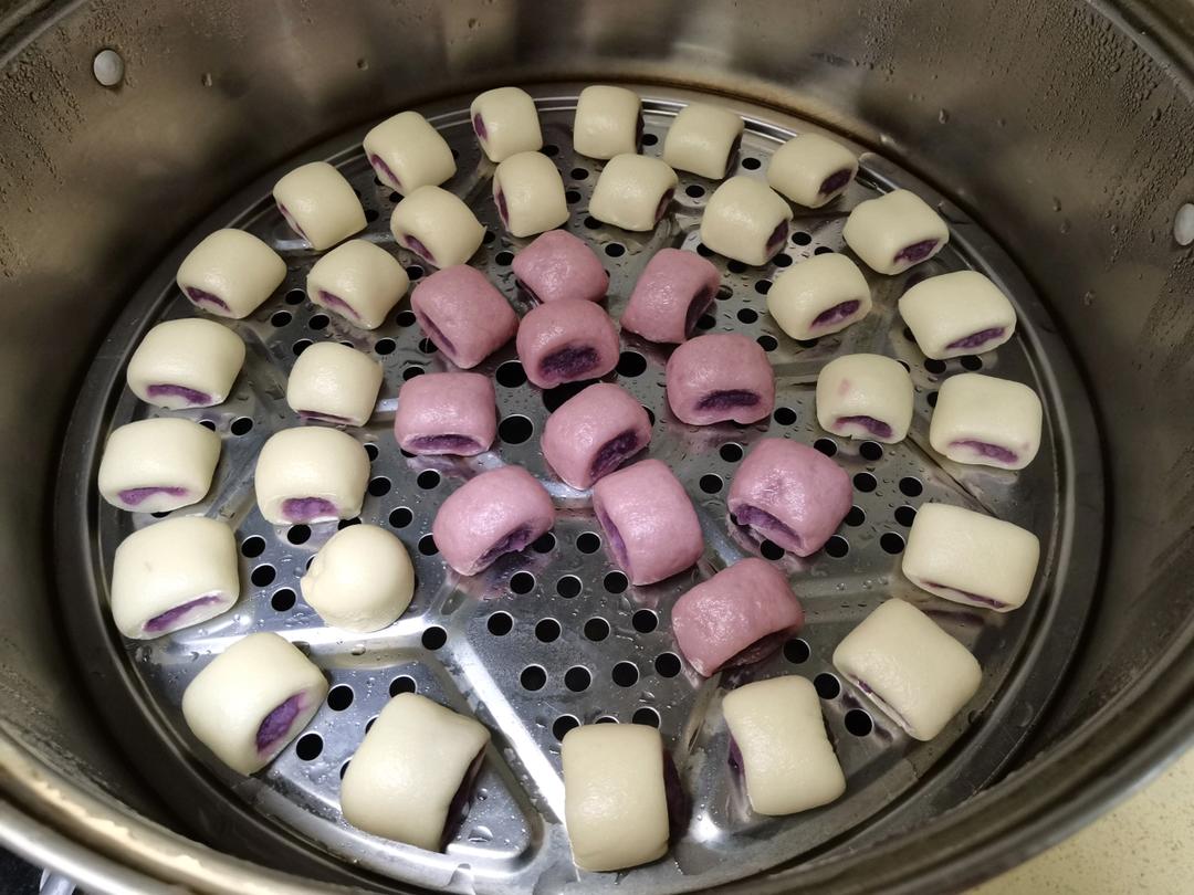 奶香夹心小馒头（一次发酵）