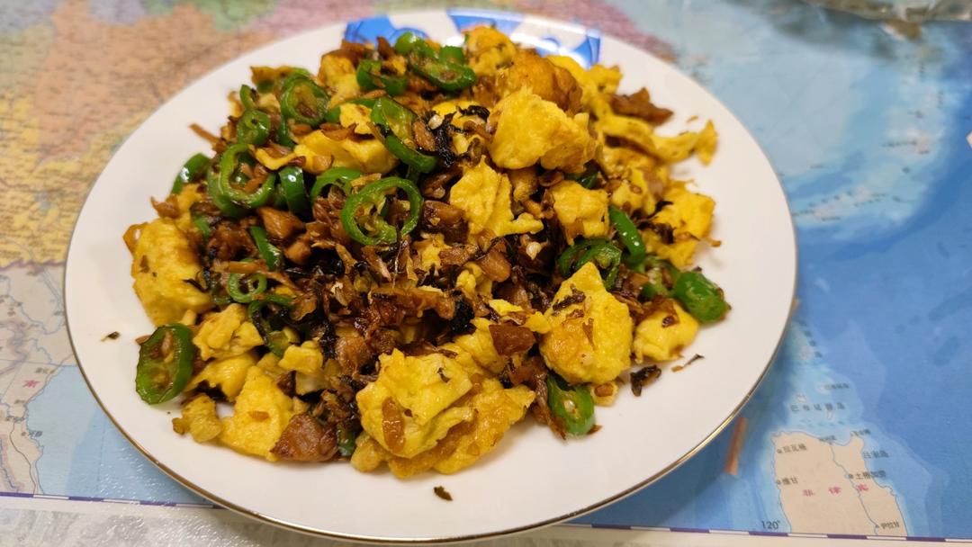 鸡蛋炒外婆菜(下饭菜)
