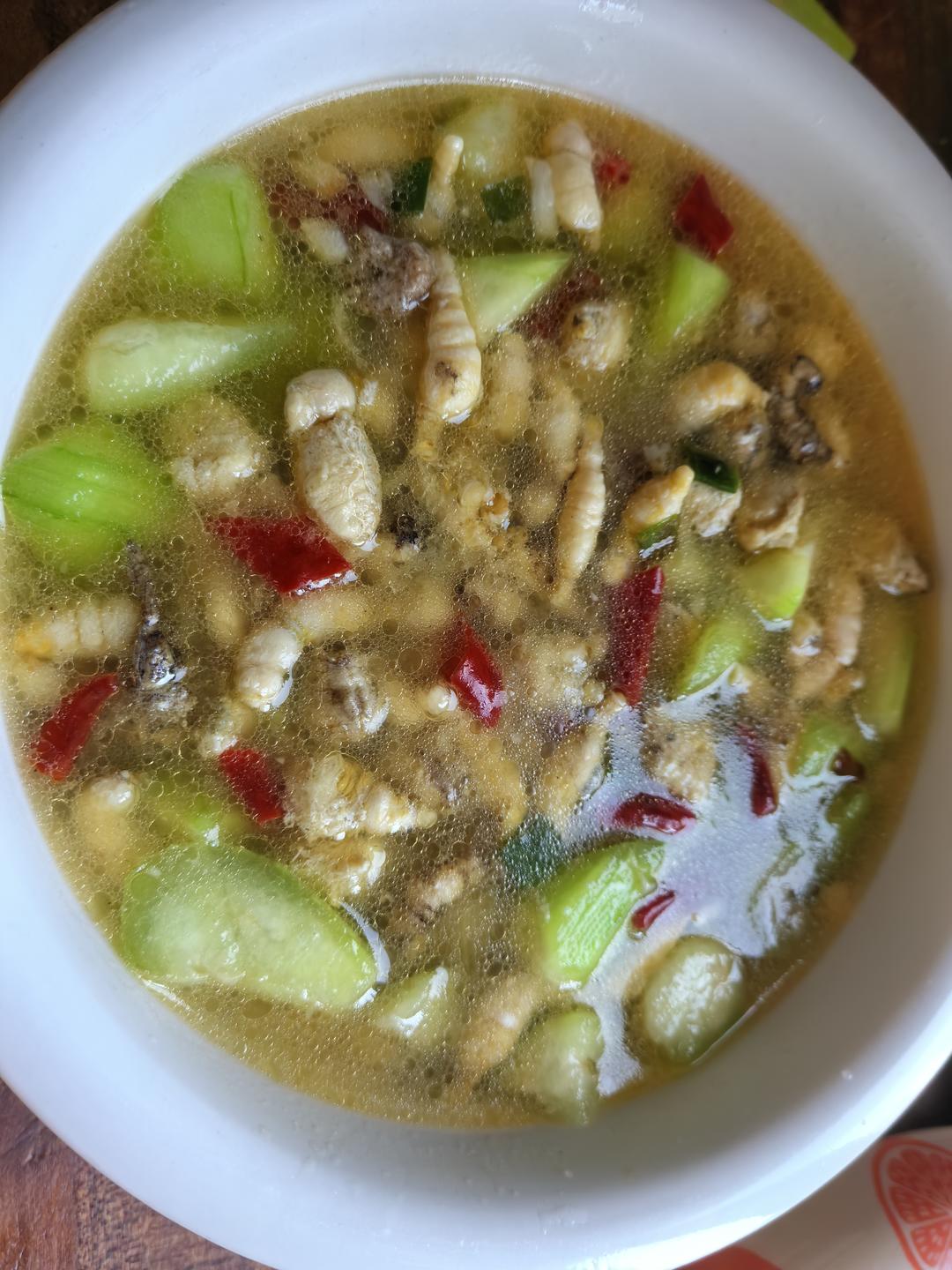 丝瓜烧豆丹