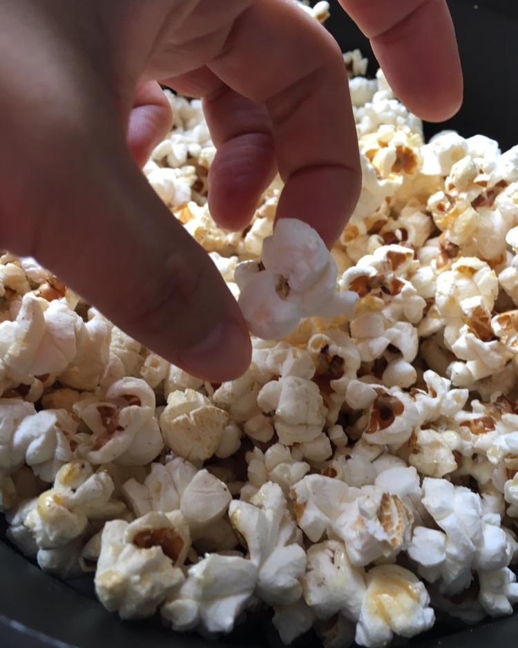 缺口气儿做的自制爆米花