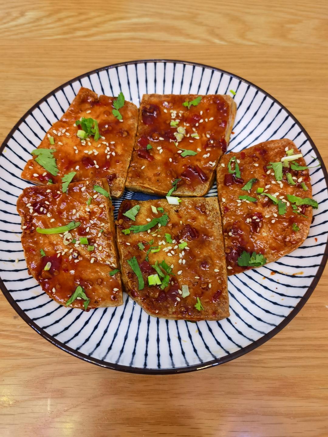 家庭版香煎铁板豆腐