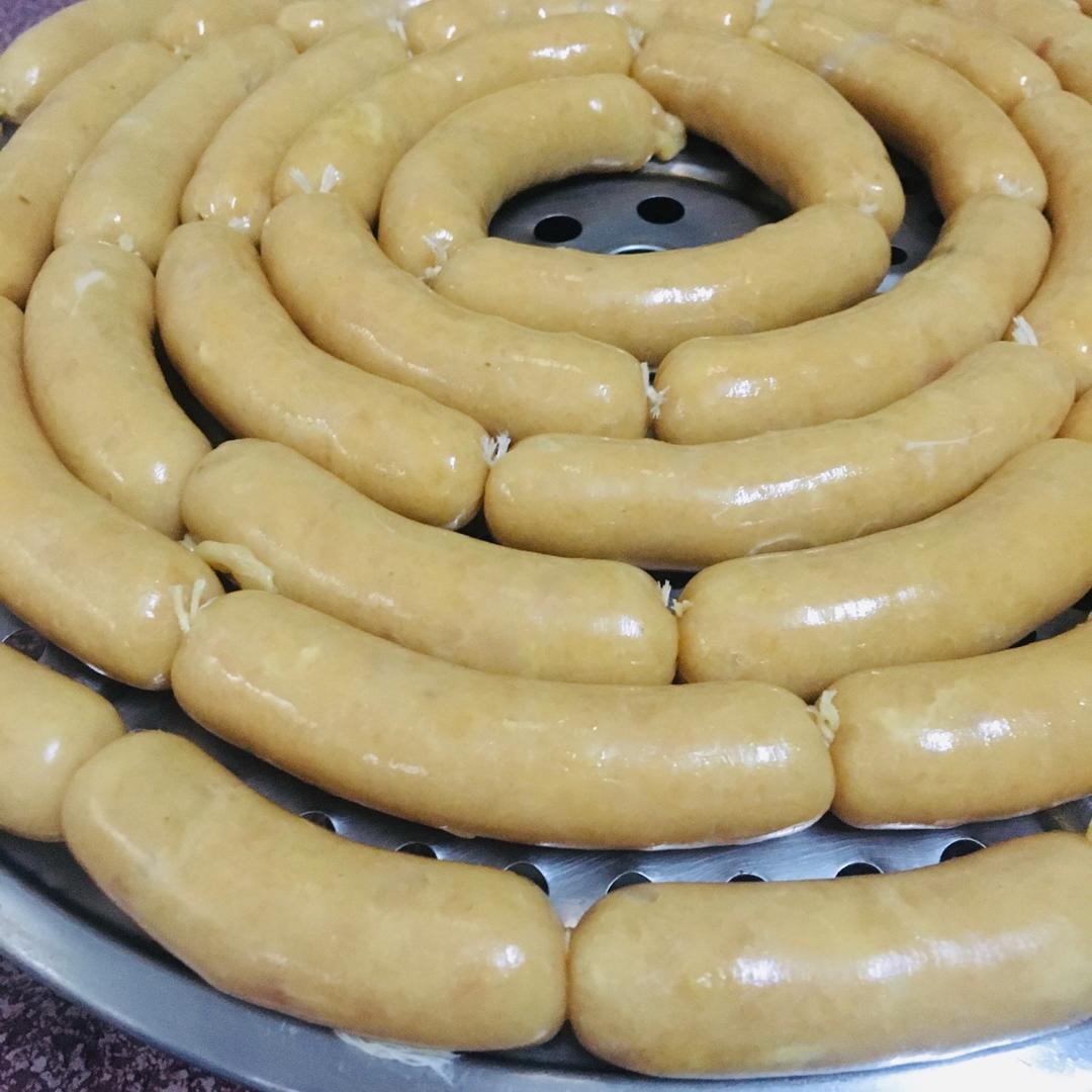 馋哭隔壁小孩自制无添加黑椒玉米鸡肉脆皮肠