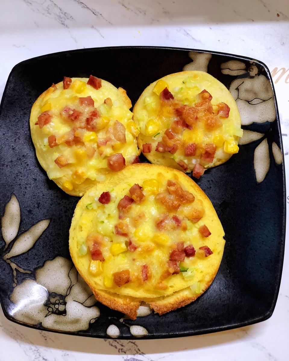 芝士火腿烤馒头片