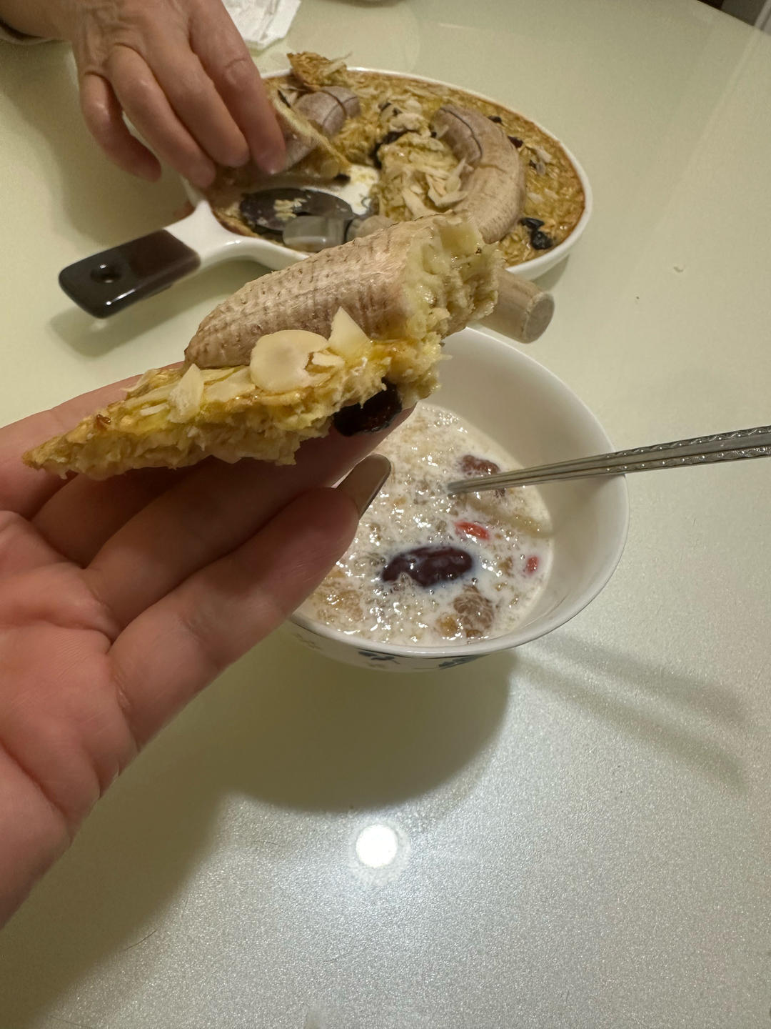 低卡饱腹！快手早餐｜香蕉烤燕麦