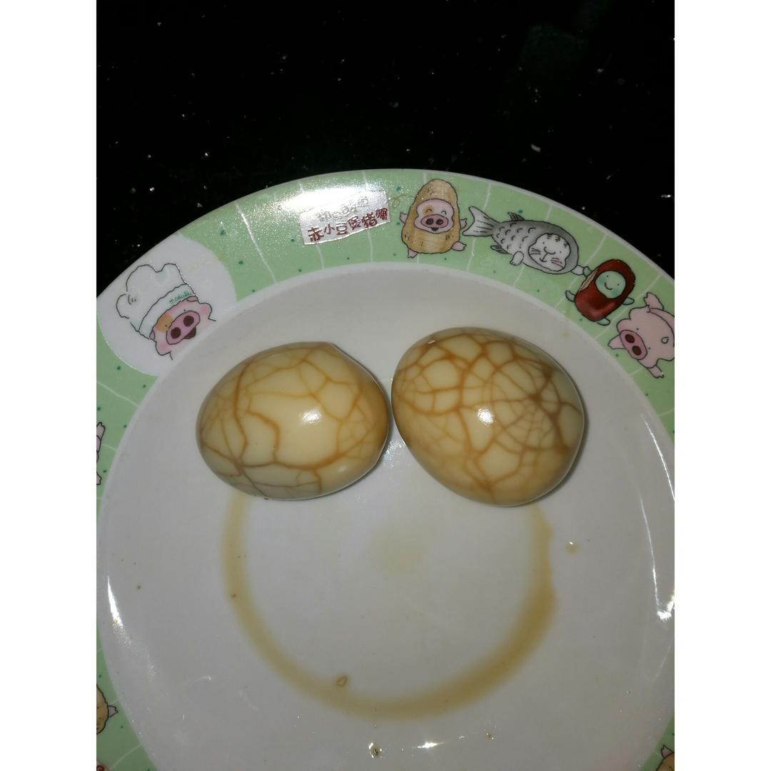 电饭煲煮五香茶叶蛋