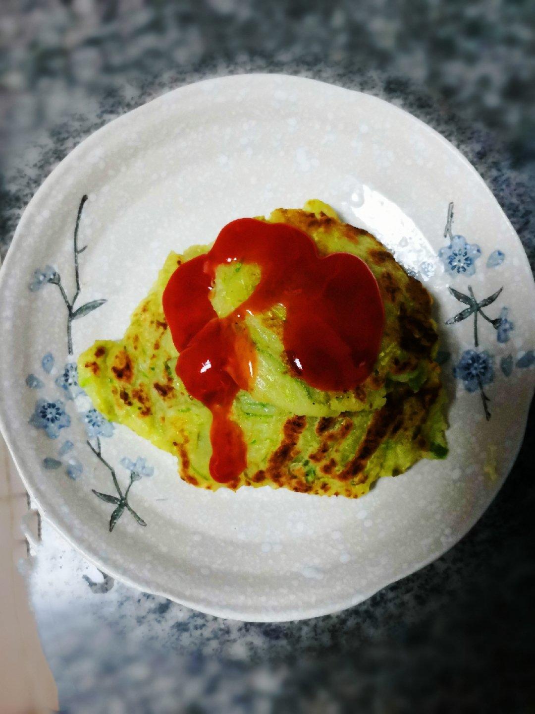 （低卡饱腹）西葫芦豆渣饼