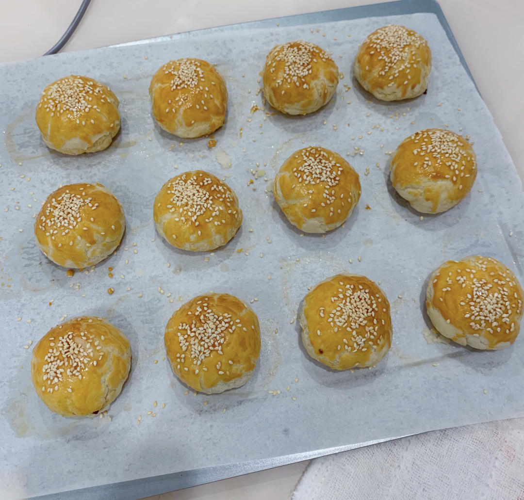 蛋黄酥，只需松弛一次的做法，适合新手