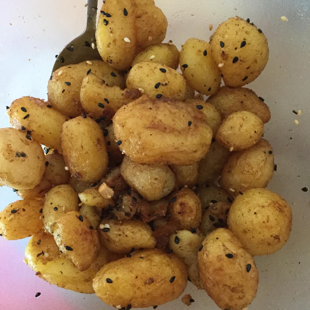 孜然香辣煎小土豆