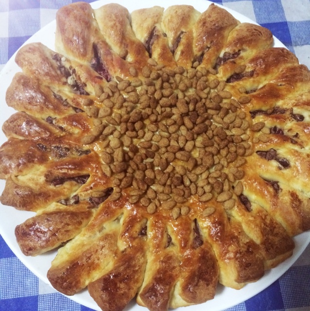 向日葵豆沙面包