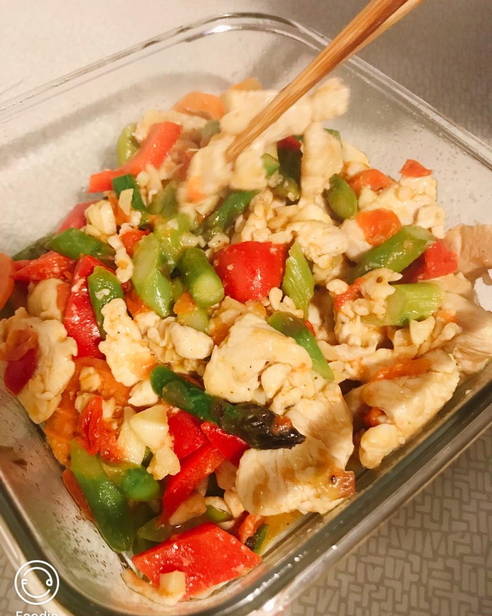 香煎芦笋鸡胸肉