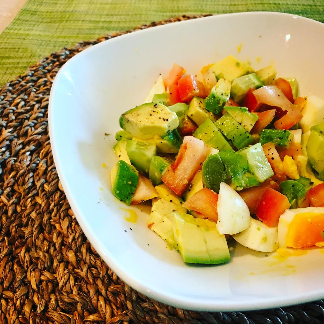 【减脂小厨房】牛油果沙拉