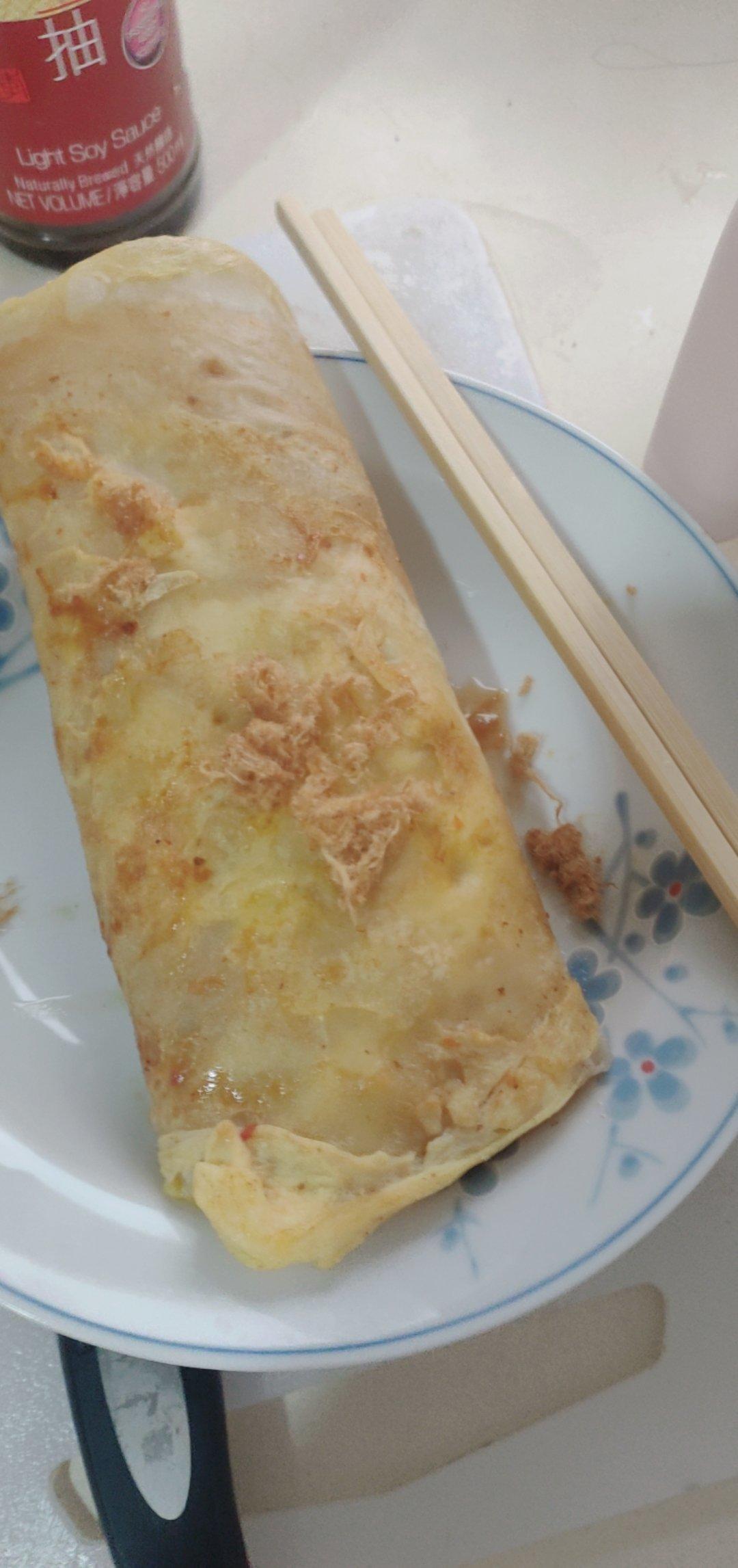 早餐摊的鸡蛋灌饼很好吃？不，我自己做的鸡蛋灌饼更好吃！