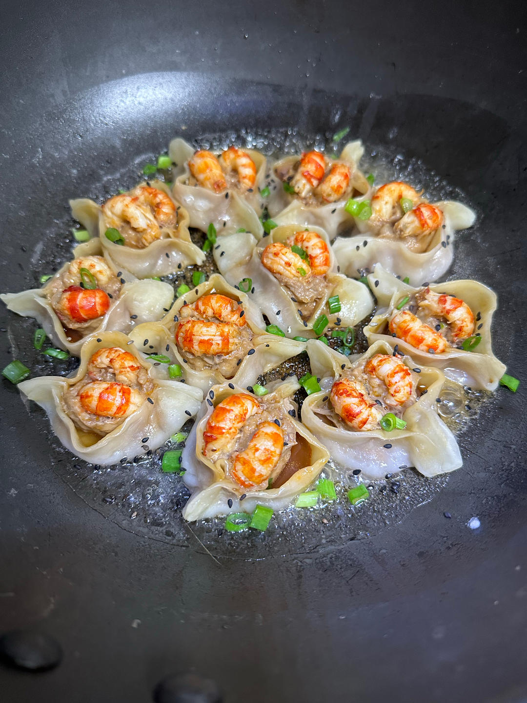 小龙虾开口煎饺