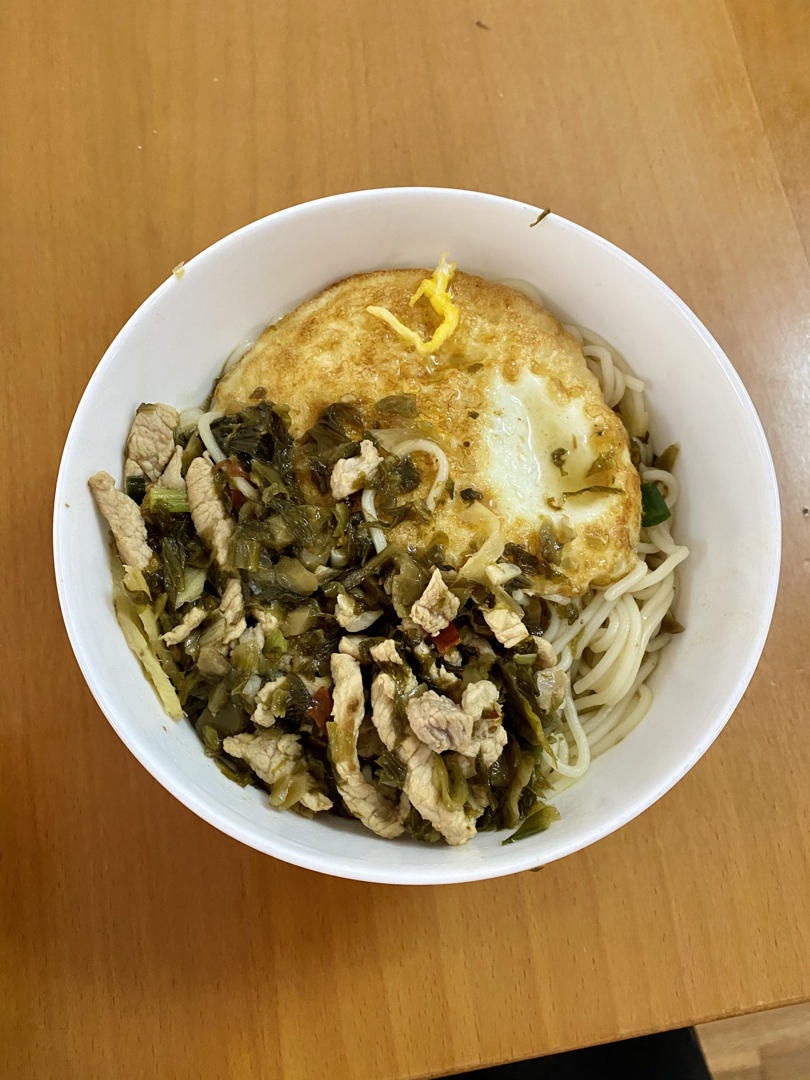 雪菜肉丝面