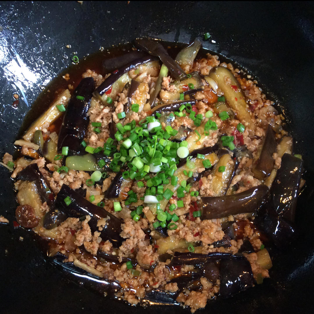 红烧肉沫茄子