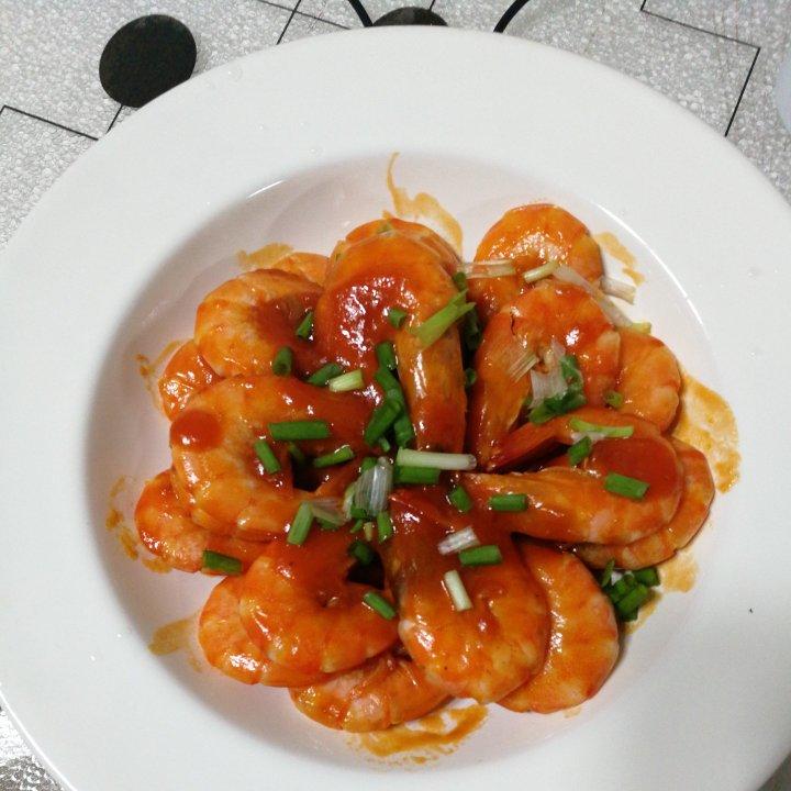 黄晓明茄汁大虾－中餐厅