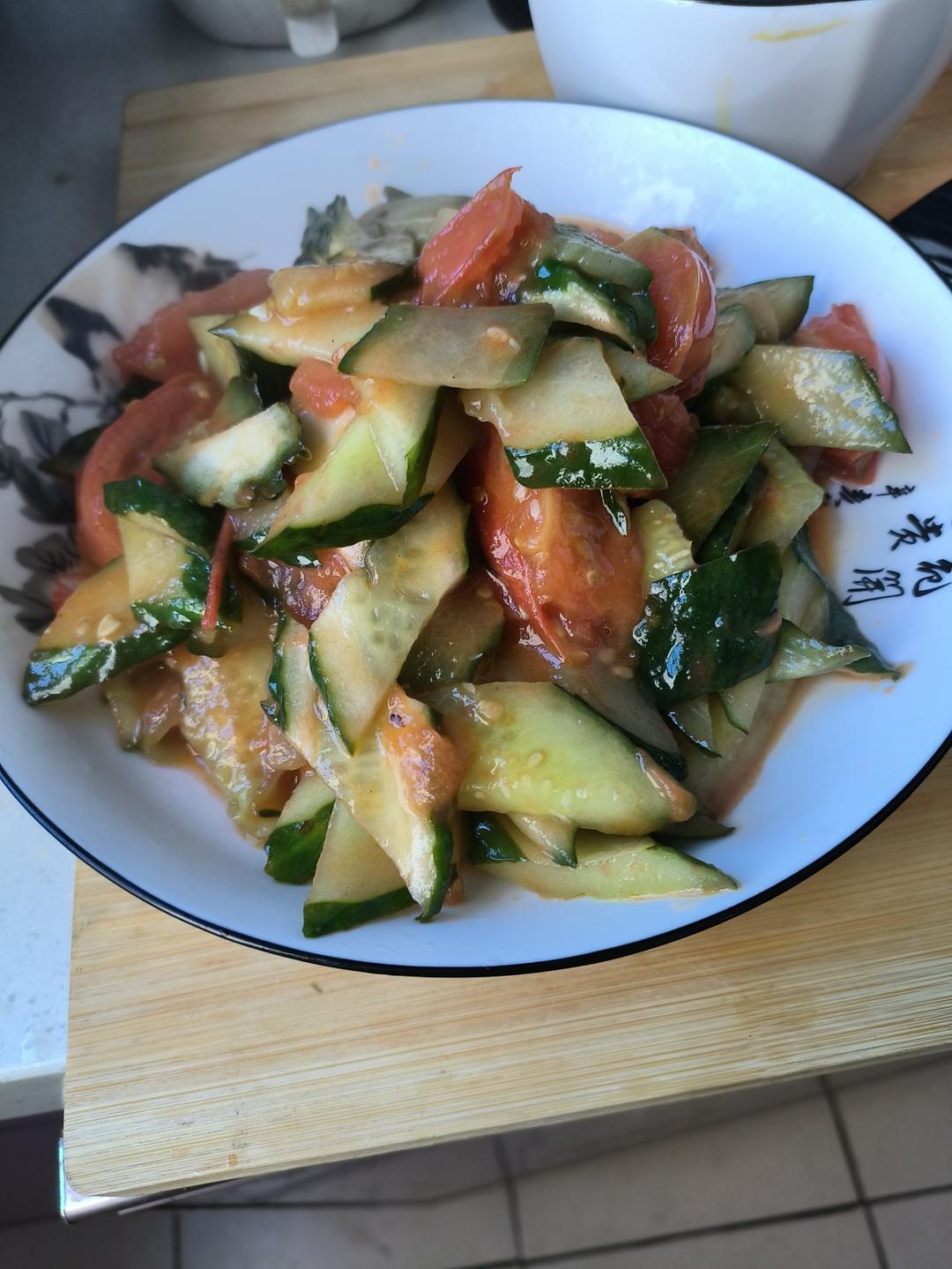 姥姥的西红柿🍅炒黄瓜