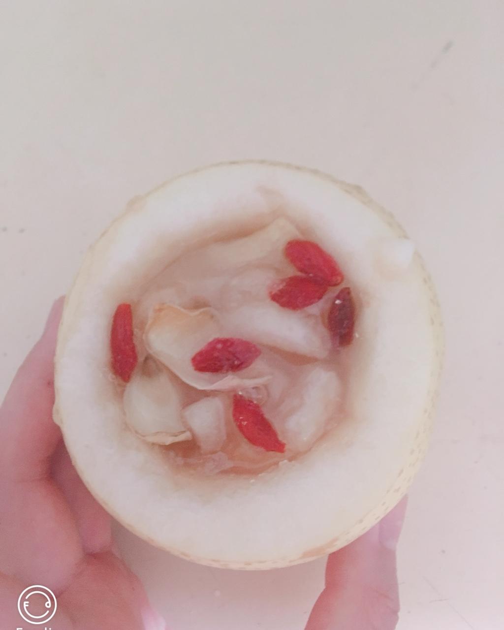 川贝冰糖蒸雪梨