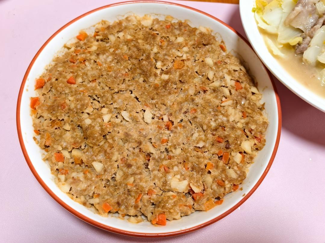 孩子爱吃的蒸肉饼