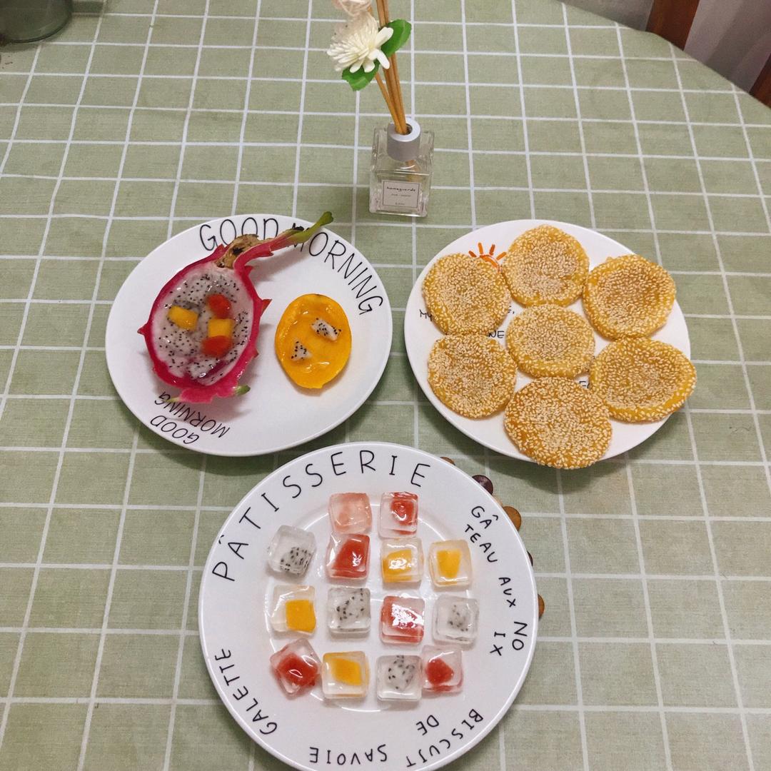 白凉粉水果冻