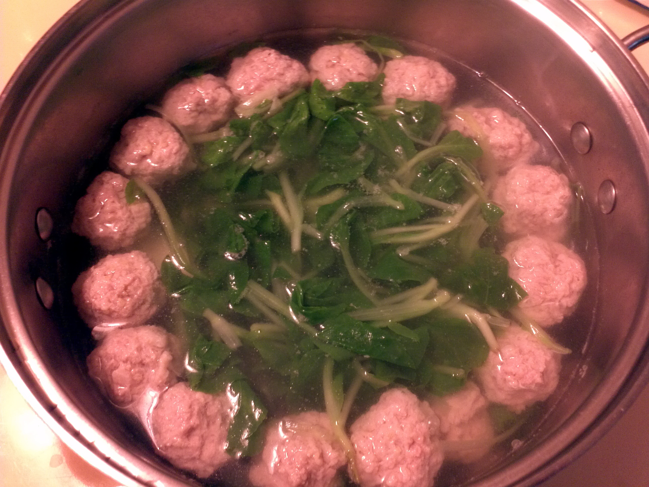 青菜肉丸汤