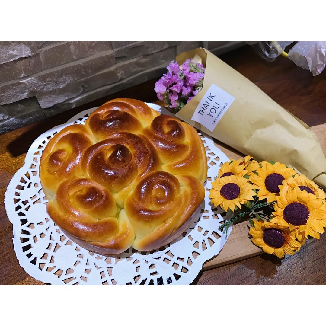玫瑰花面包