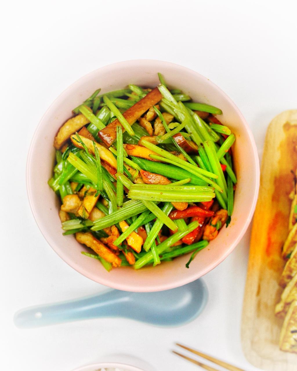 芹菜炒肉丝香干