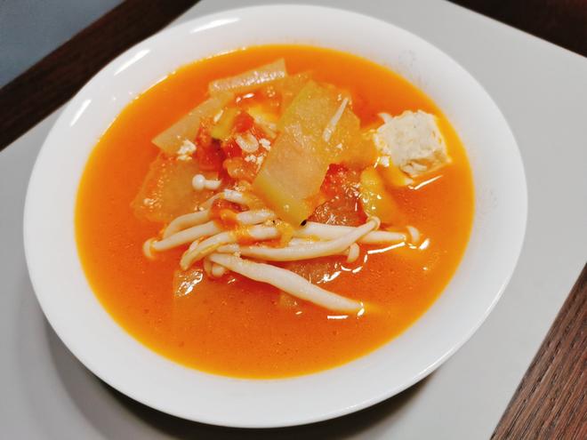 热气腾腾-番茄豆腐冬瓜汤的做法
