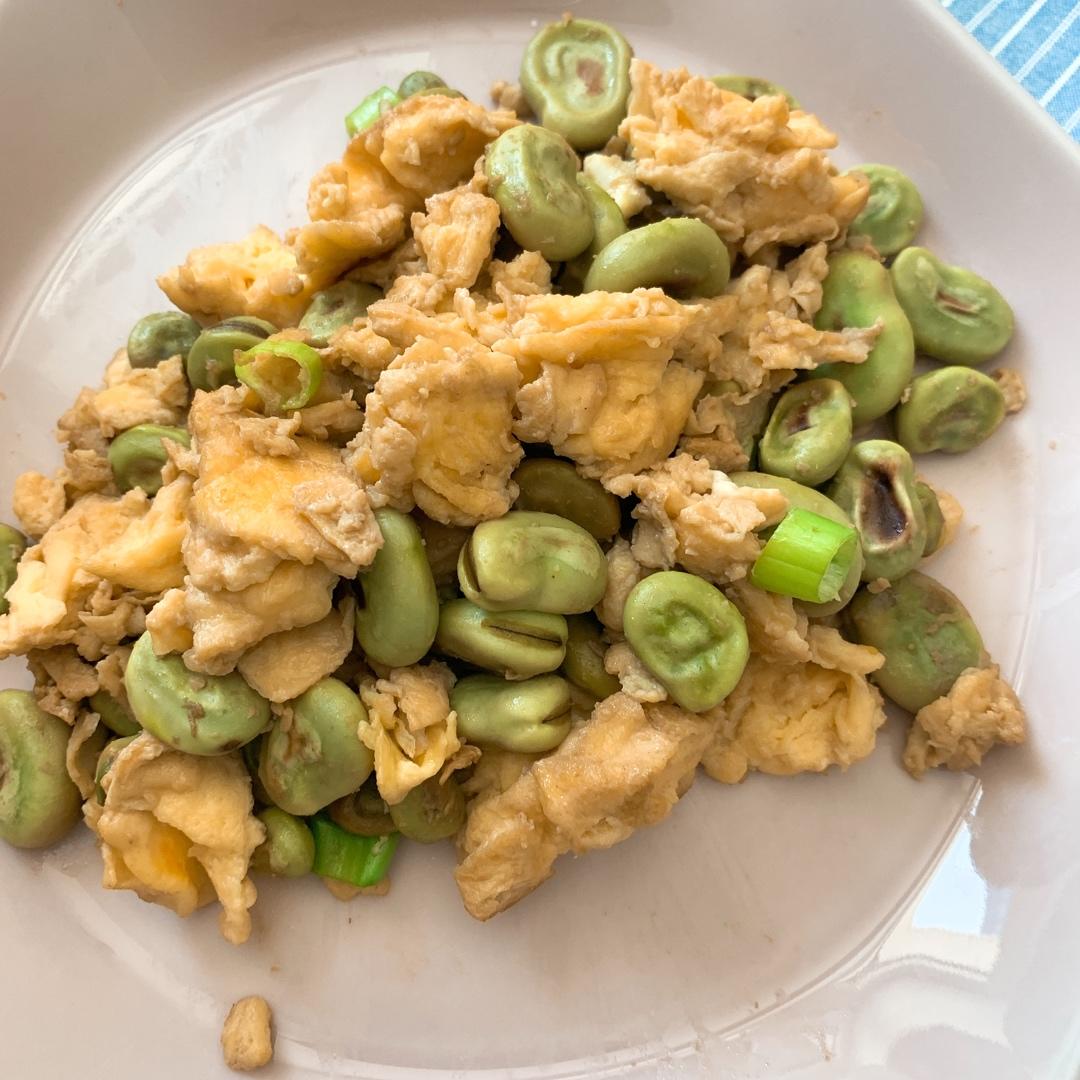 【蚕豆炒鸡蛋】简单的快手家常菜