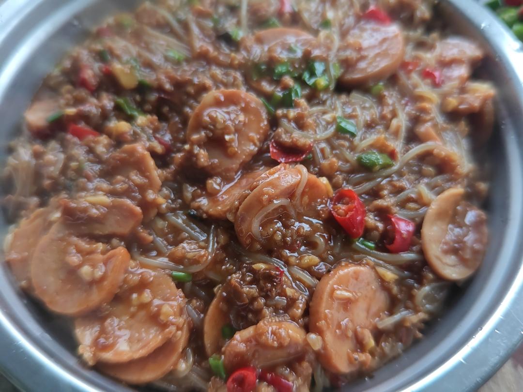 10分钟快手菜，巨下饭的肉沫粉丝煲