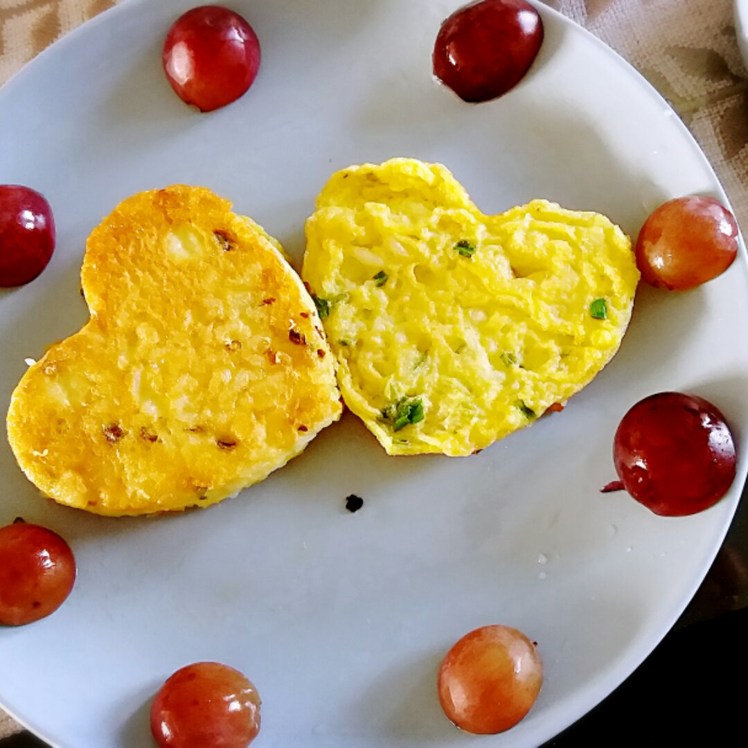 鸡蛋米饭饼——上班族快手早餐