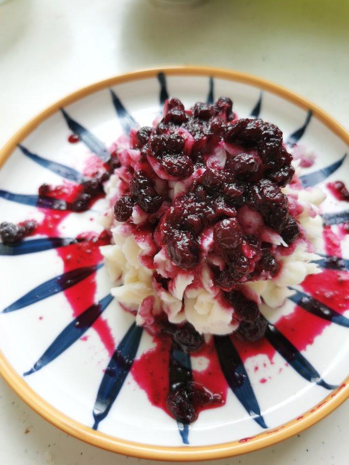 超级简单的蓝莓山药