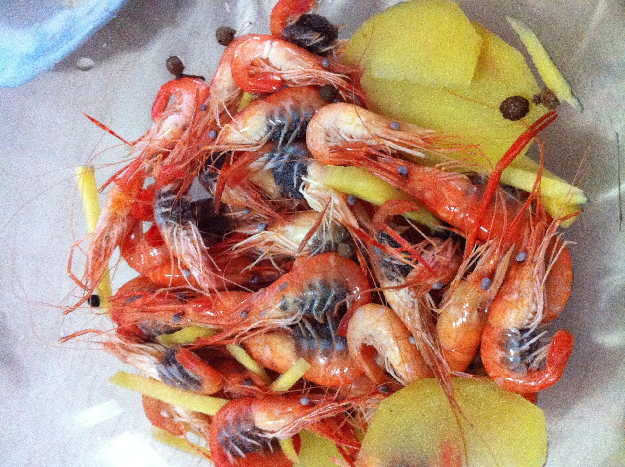 盐水籽虾的做法
