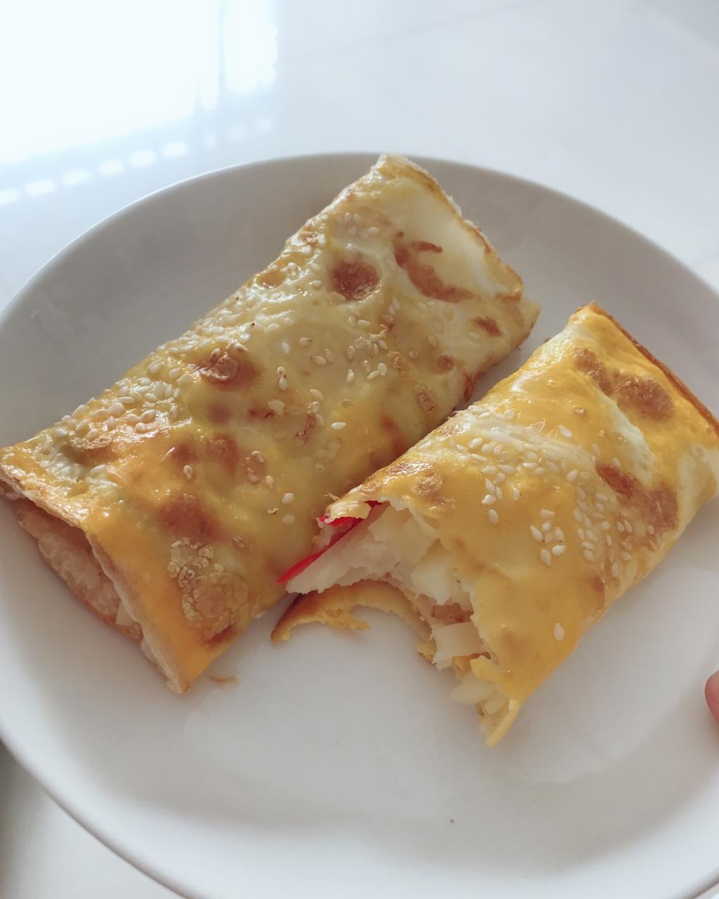土豆丝鸡蛋饼