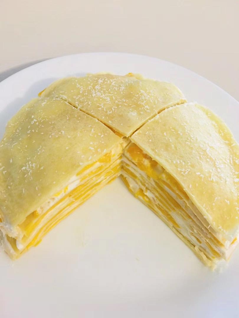 芒果千层蛋糕，100%成功告别煎皮无能