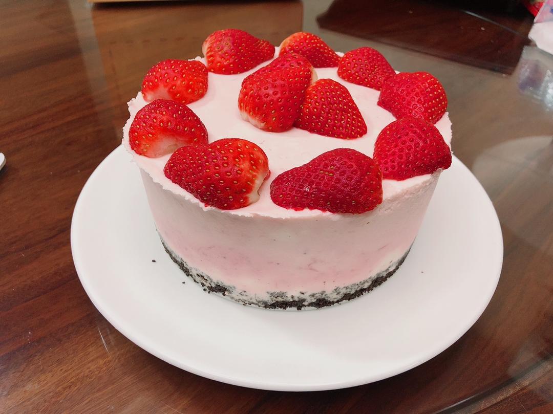 渐变蓝莓冻芝士蛋糕（免烤）