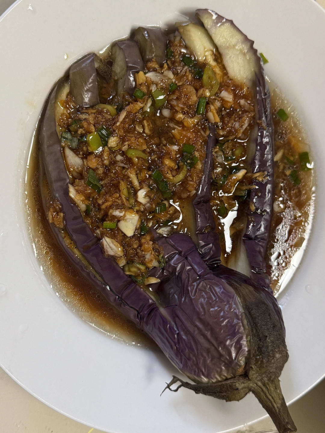 蒜泥茄子（蒸）