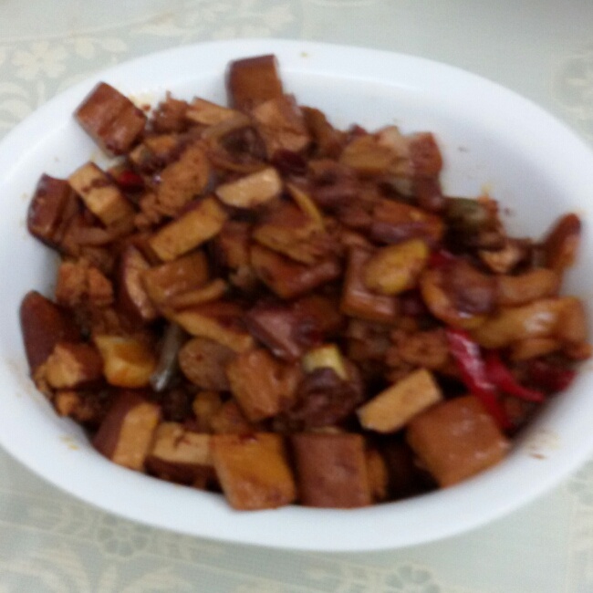 下饭神器---老干妈炒香干