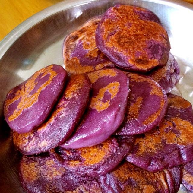 紫薯饼的做法