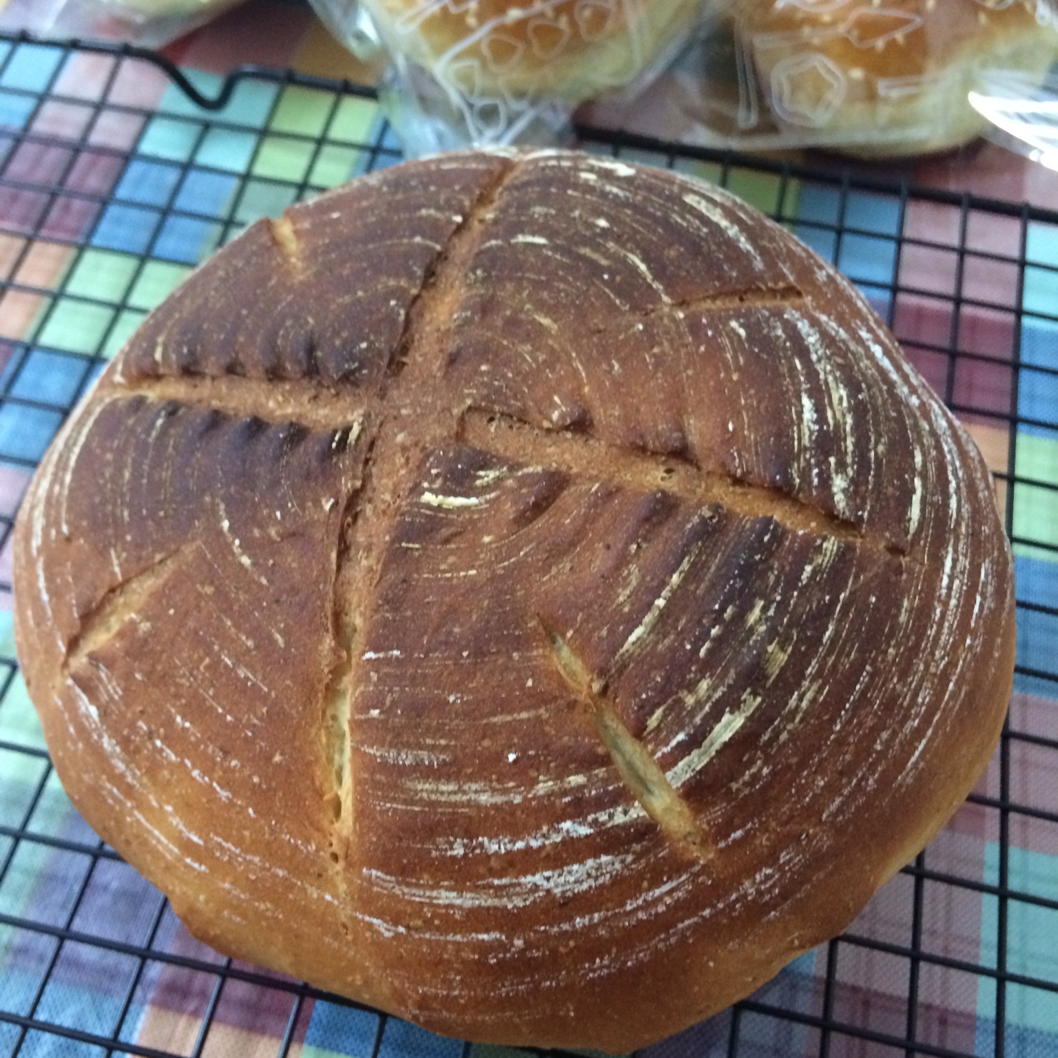 无油全麦乡村面包