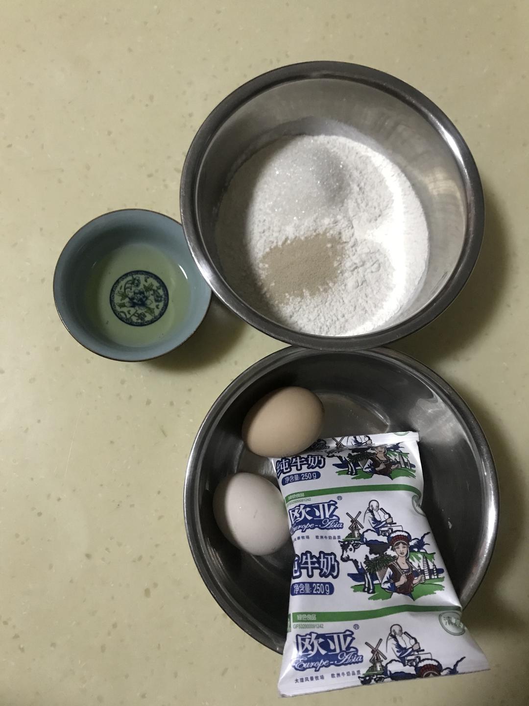 纯奶手撕吐司的做法 步骤1