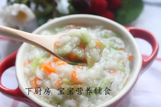 宝宝辅食【青菜香菇粥】的做法