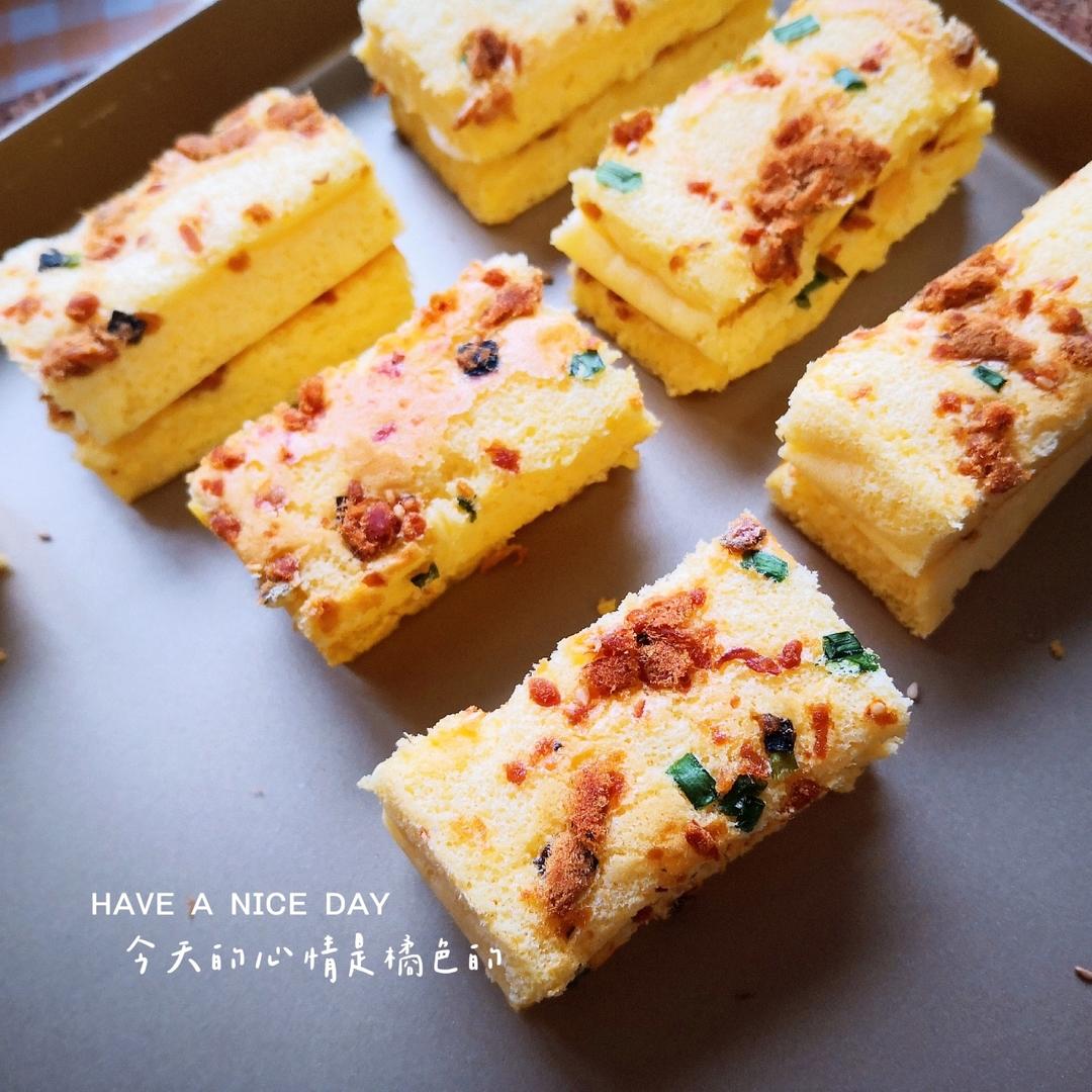 香葱肉松肥蛋糕卷～