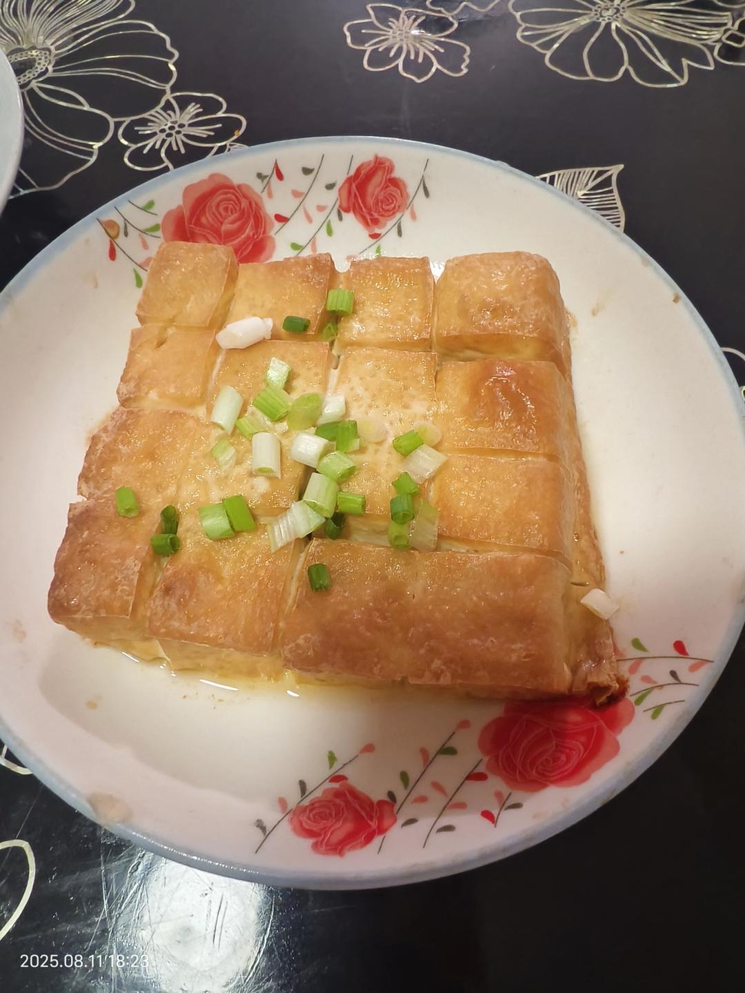 空气炸锅烤豆腐