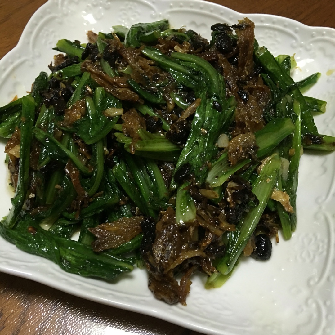 豆豉鲮鱼油麦菜
