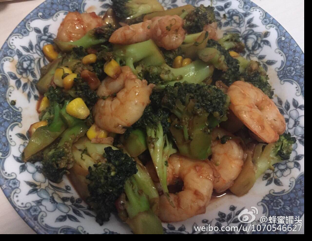 西兰花炒虾仁