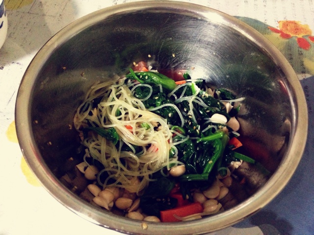凉拌菠菜