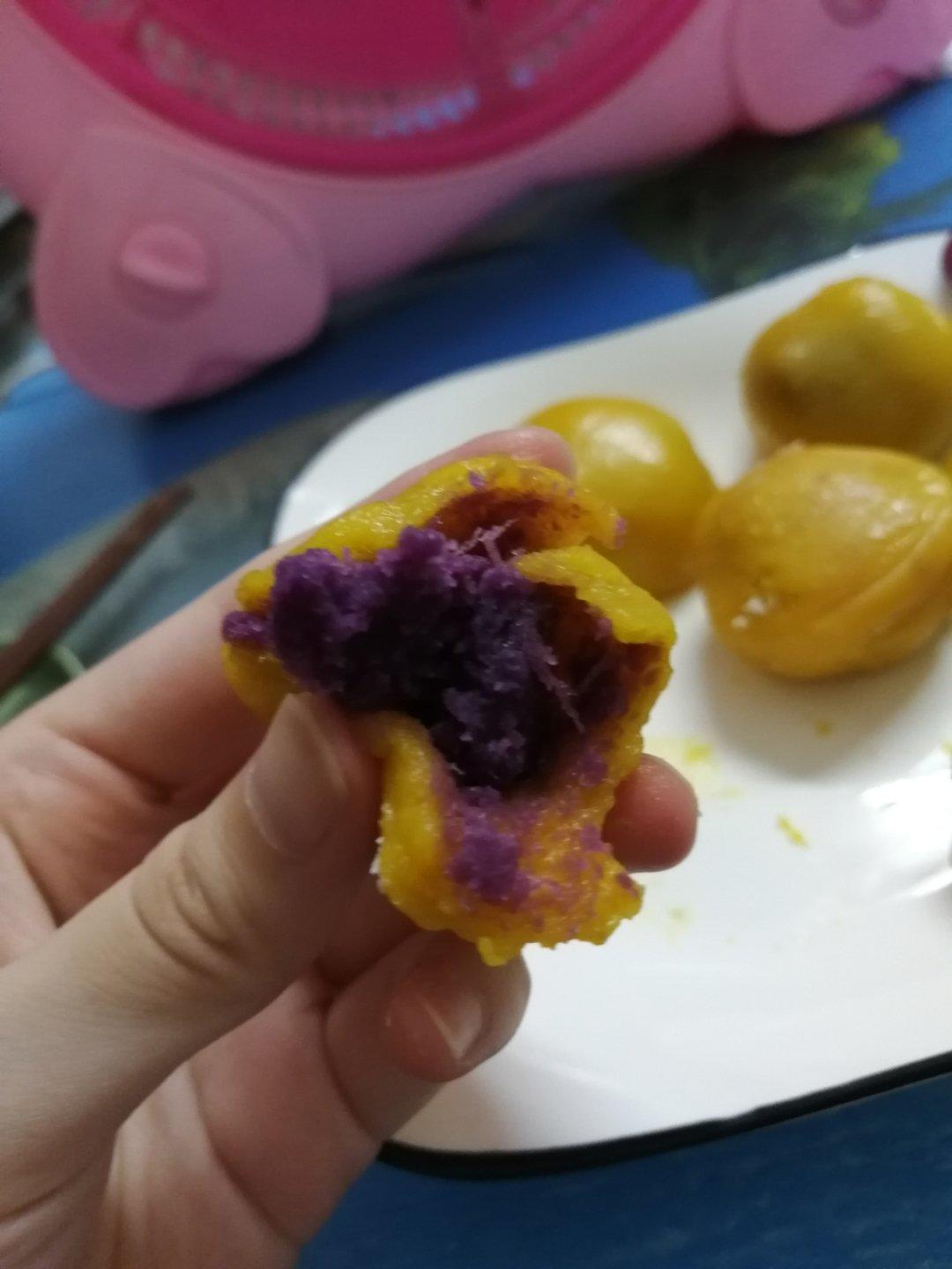 紫薯南瓜糯米糍