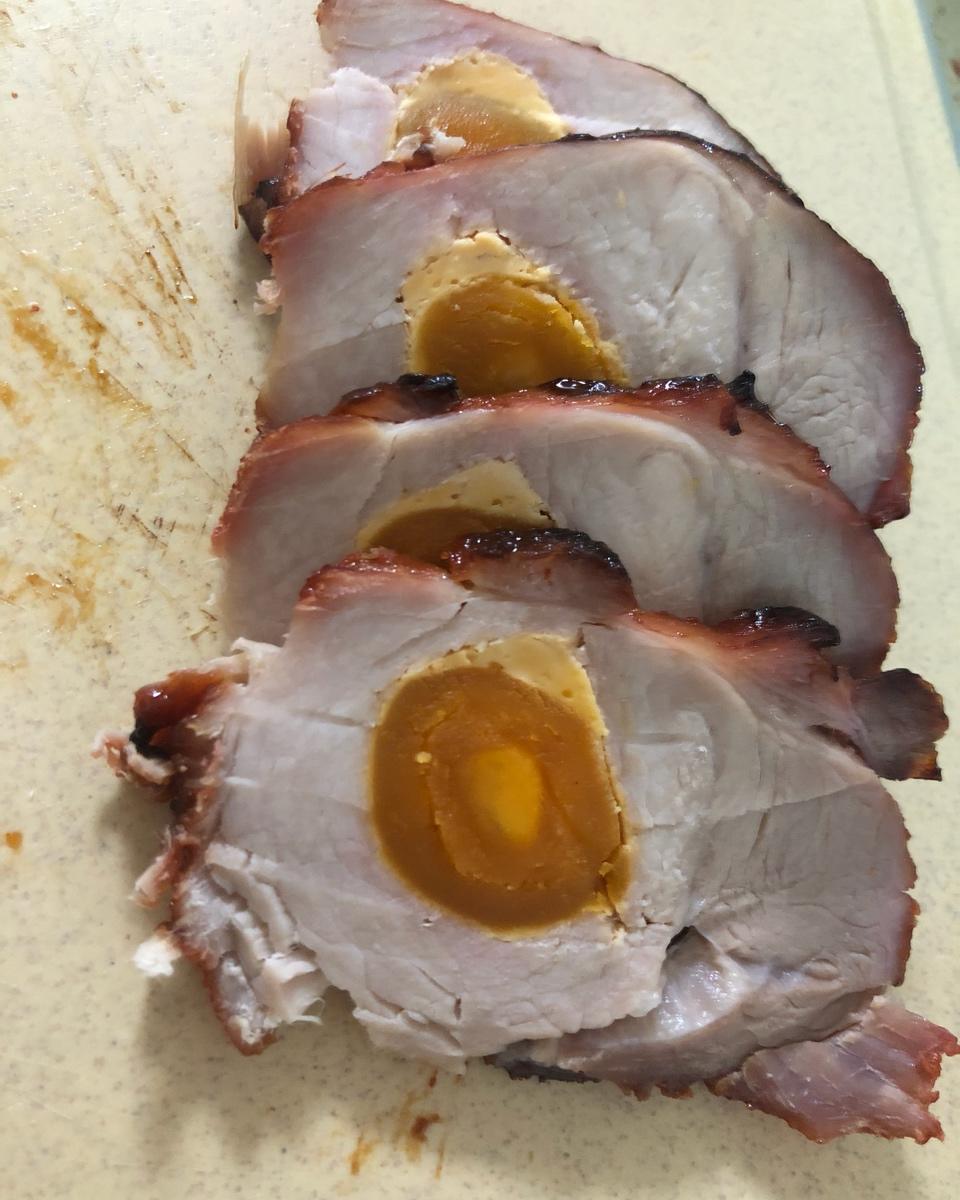 咸蛋叉烧肉（好吃得爆炸）