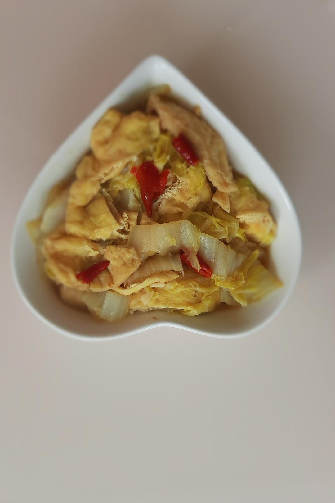 大白菜炒油豆腐🍵